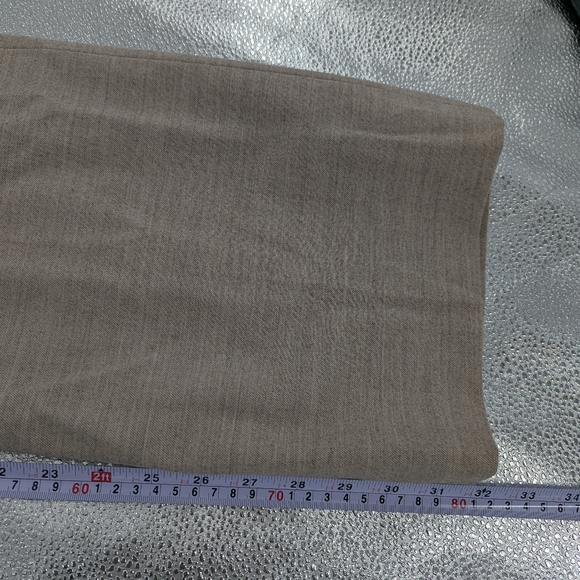 Doncaster Collection Virgin Wool Blend Dress Pants 12 Beige Professional Career - Picture 5 of 6